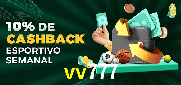 10% de bônus de cashback na vv777